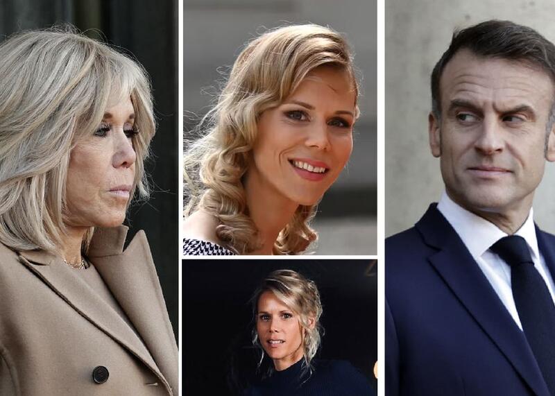 Brigitte Macron, Tiphaine Auzière i Emmanuel Macron Brigitte Macron, Tiphaine Auzière i Emmanuel Macron