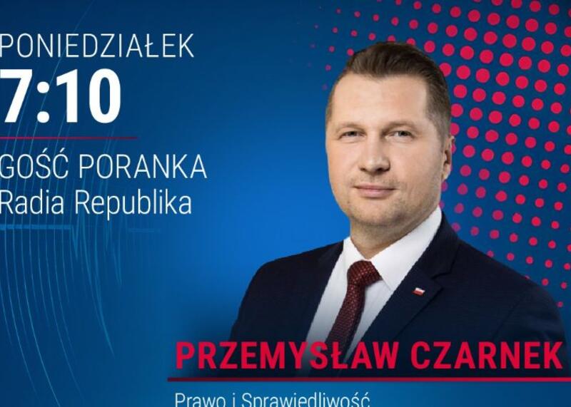 Przemysław Czarnek był gościem Radia Republika