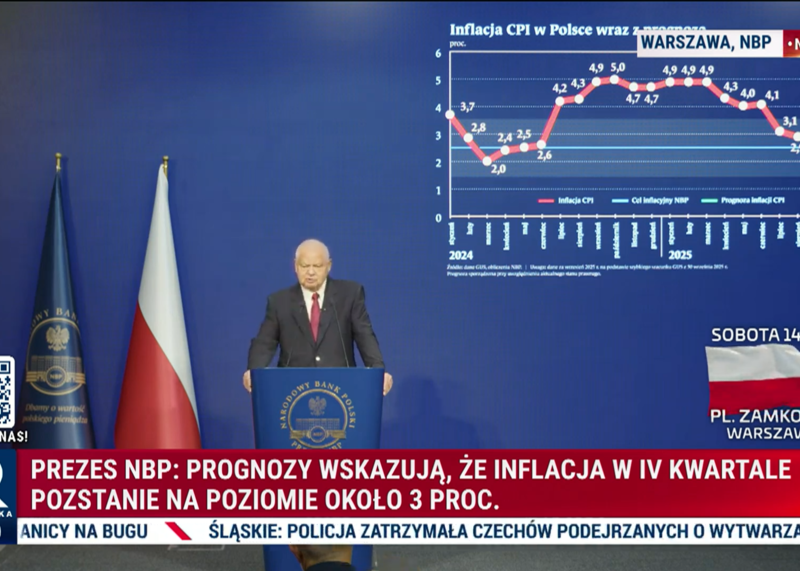Prezes NBP Adam Glapiński