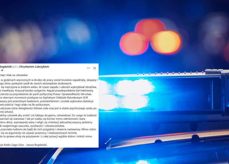 Brutalny atak we Wrocławiu. Dziennikarz alarmuje o napaści na działacza PiS Brutalny atak we Wrocławiu. Dziennikarz alarmuje o napaści na działacza PiS