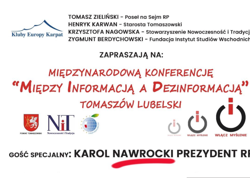 Konferencja o dezinformacji z udziałem prezydenta Konferencja o dezinformacji z udziałem prezydenta