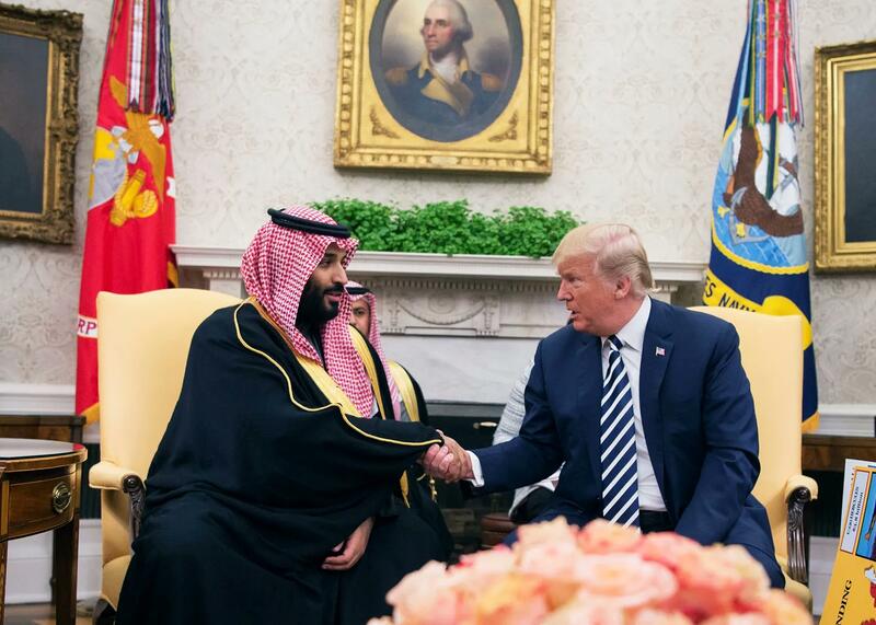 Donald Trump i saudyjski książę