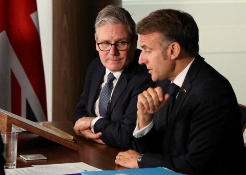 Starmer i Macron