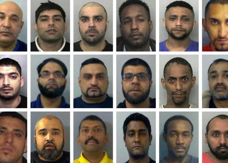 część z setek aresztowanych w Wielkiej Brytanii