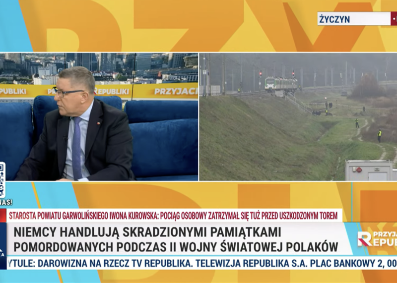 Kuźmiuk na gorąco o porwanej sieci trakcyjnej: &quot;To może być kolejna prowokacja&quot;