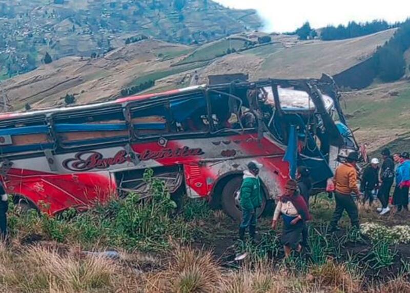 wypadek autobusu w Ekwadorze