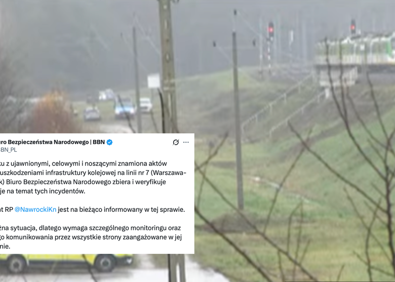 BBN o aktach dywersji na kolei