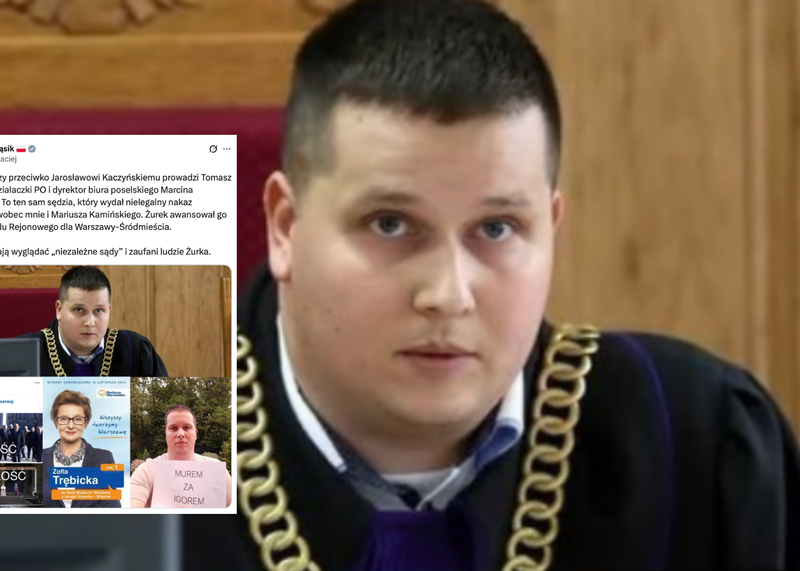 Maciej Wąsik zwraca uwagę na kontrowersje wokół sędziego prowadzącego sprawę przeciw Jarosławowi Kaczyńskiemu