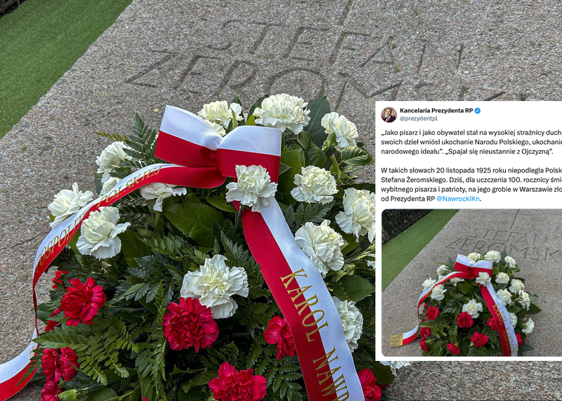 Prezydent Karol Nawrocki oddał hołd Stefanowi Żeromskiemu