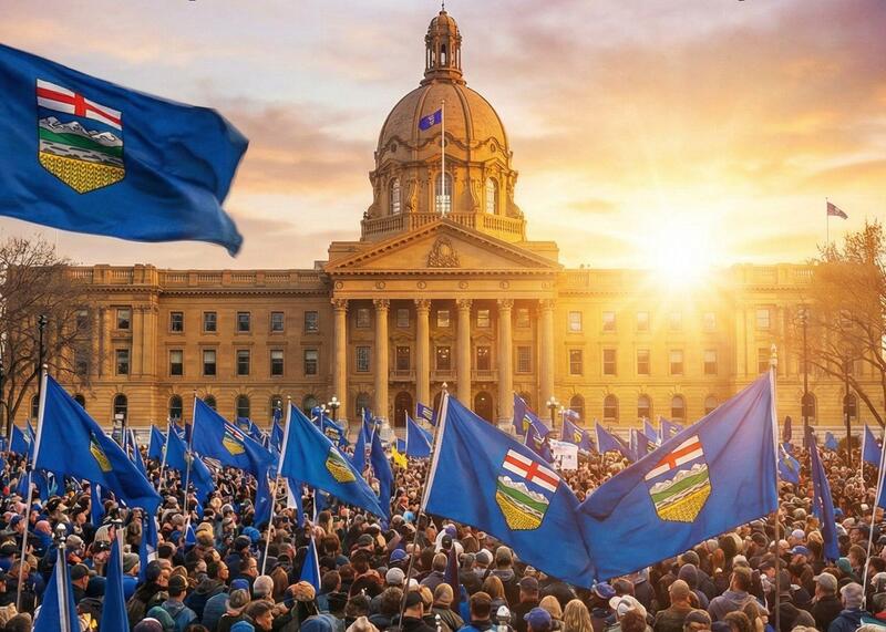 demonstracja niepodległościowa w Edmonton