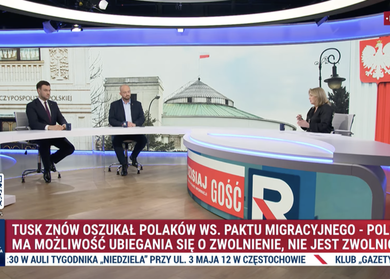 Goście Danuty Holeckiej ostro o pakcie migracyjnym i katastrofie w ochronie zdrowia