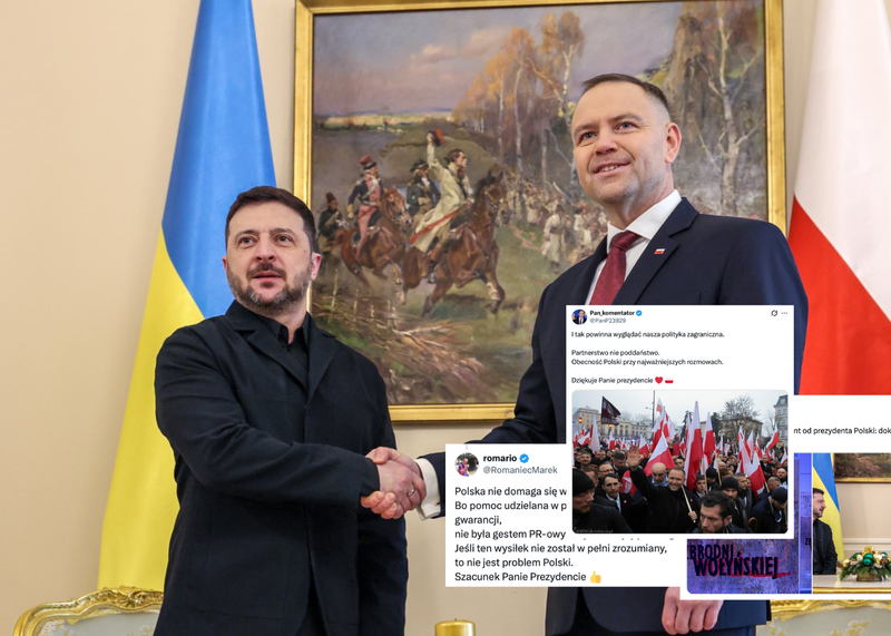 Internauci reagują na spotkanie Nawrockiego z Zełenskim