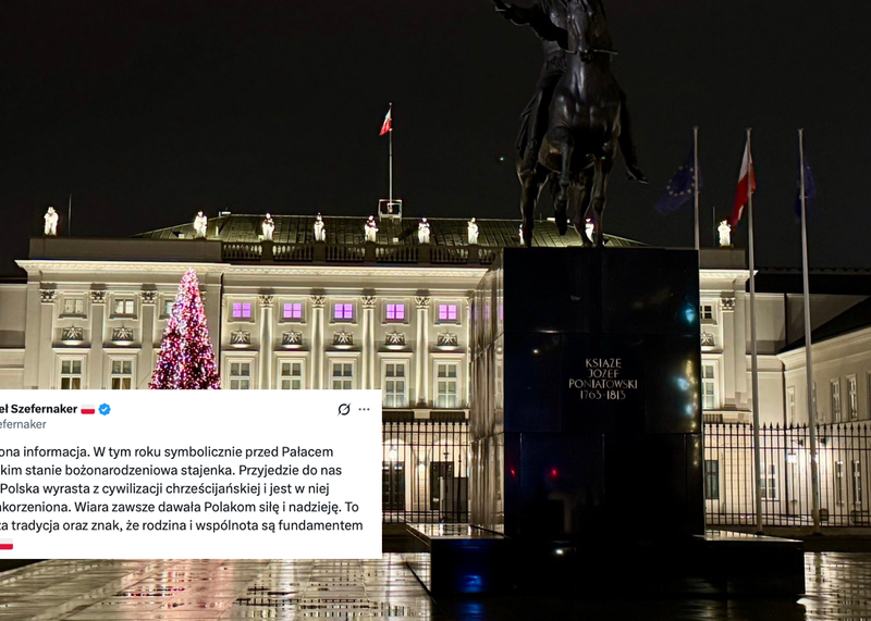 Bożonarodzeniowa stajenka stanie przed Pałacem Prezydenckim