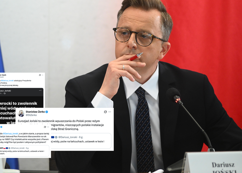 Joński uderza w Nawrockiego. Internauci odpowiadają ostro