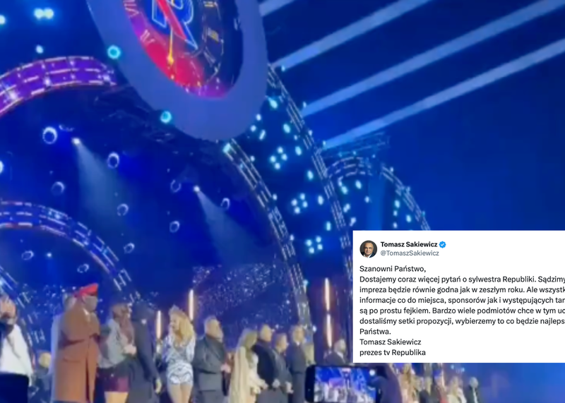 Sakiewicz komentuje przygotowania do sylwestra Republiki