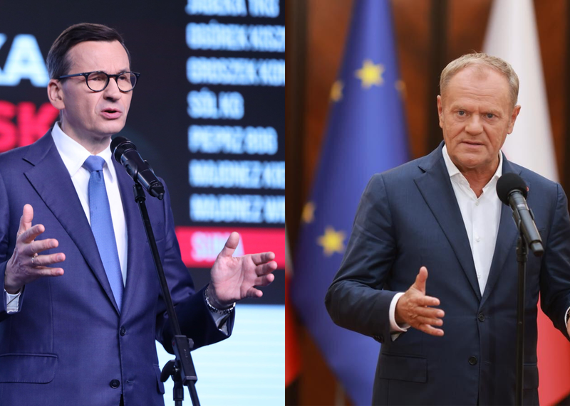 Mateusz Morawiecki i Donald Tusk