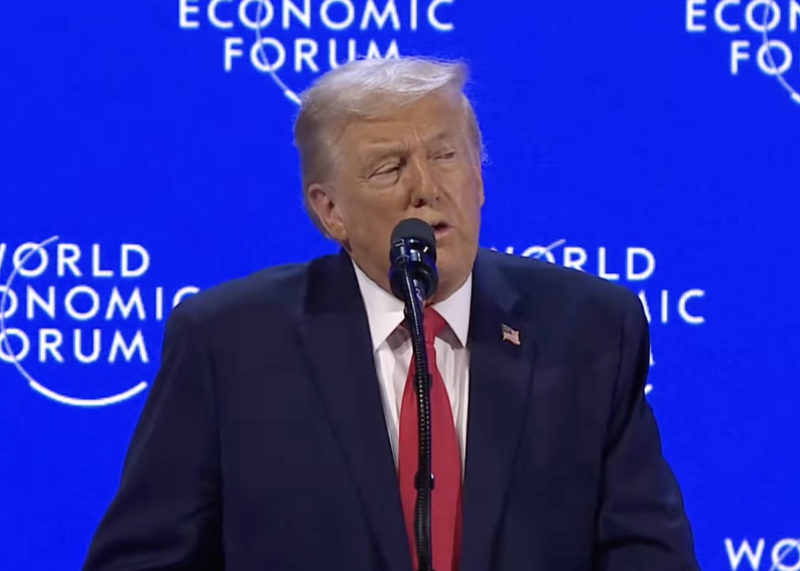 Donald Trump w Davos