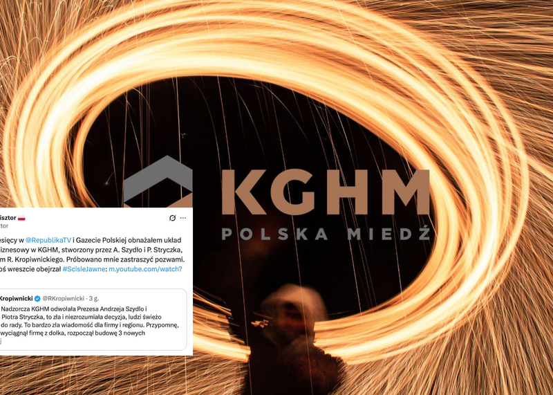 Nisztor odpowiada Kropiwnickiemu w sprawie KGHM