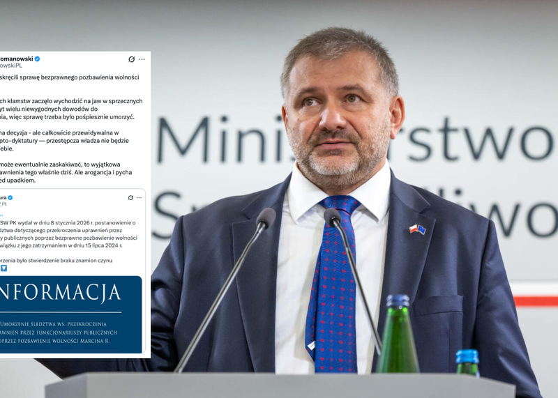 Umorzenie śledztwa ws. zatrzymania Marcina Romanowskiego