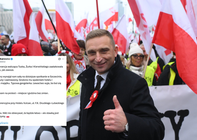 Bąkiewicz o skandalu z wynajęciem sali w Szczecinie