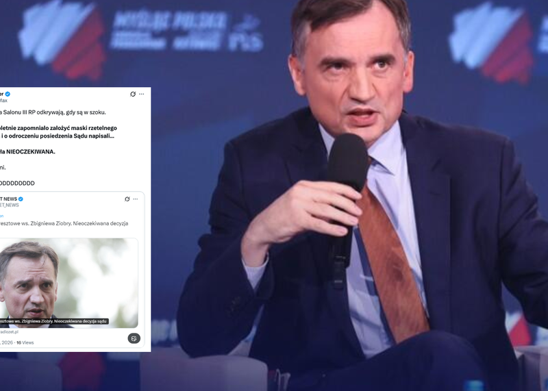 Internauci krytykują media po decyzji sądu ws. Ziobry