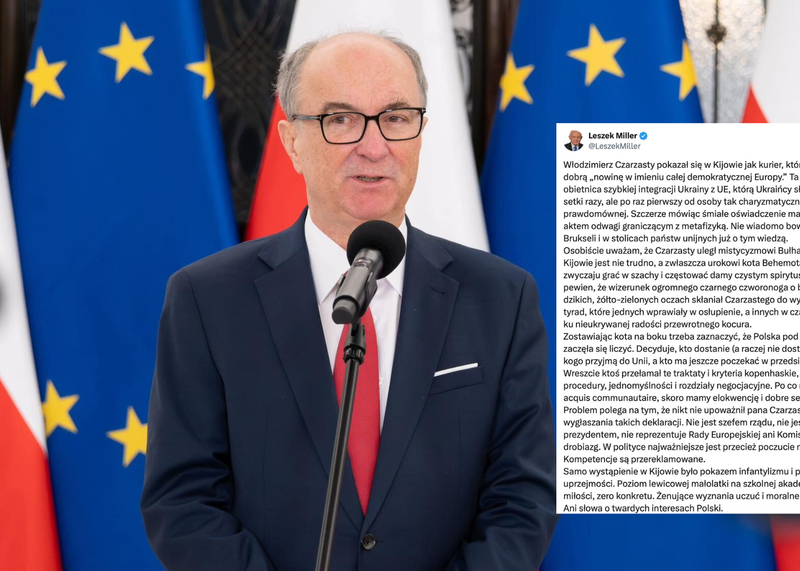 Miller bezlitosny dla Czarzastego ws. Ukrainy