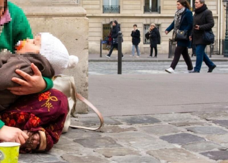 żebranie "na dziecko"