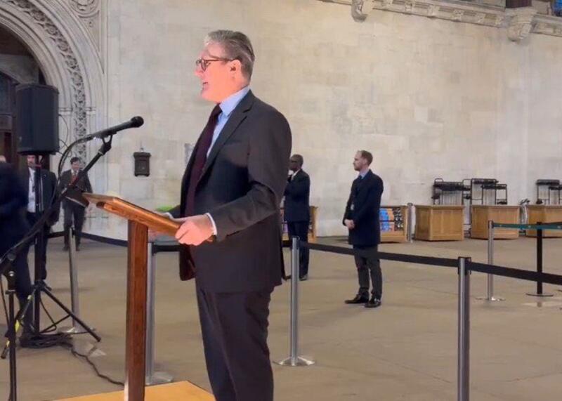 Keir Starmer na uroczystym iftarze