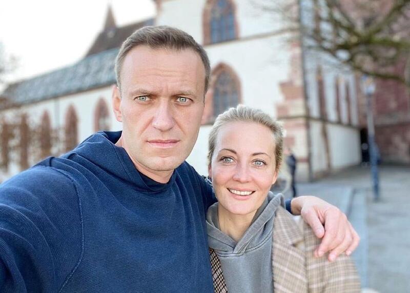Julia Nawalna z mężem Aleksiejem, gdy żył jeszcze