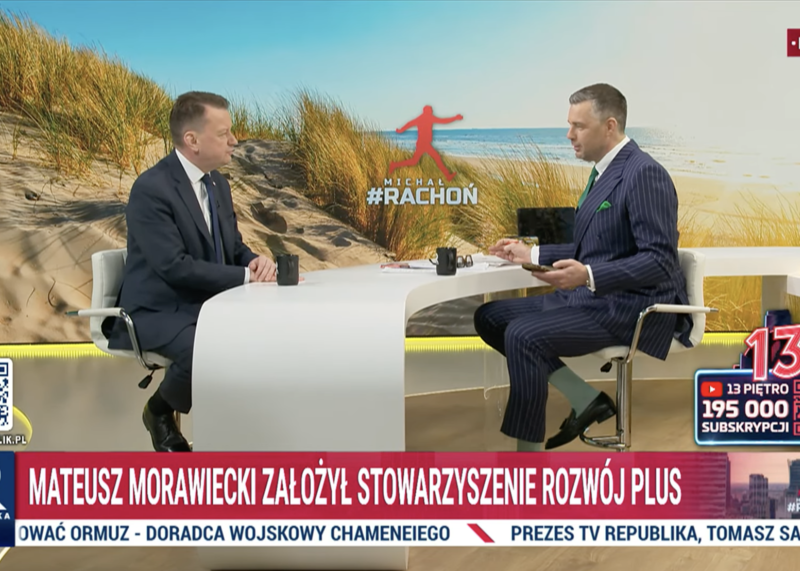 Błaszczak o Tusku i sporach w PiS
