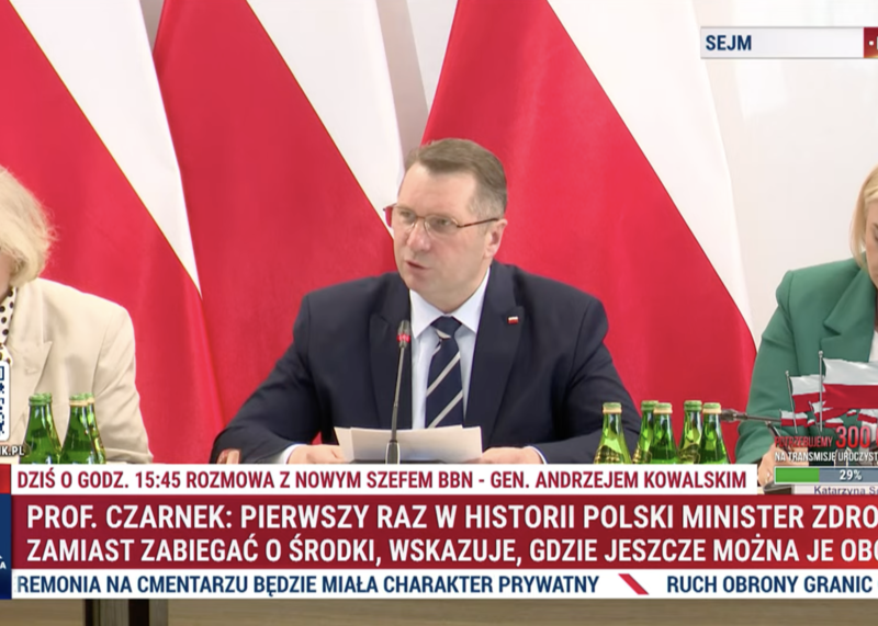 Czarnek o zapaści służby zdrowia w Sejmie