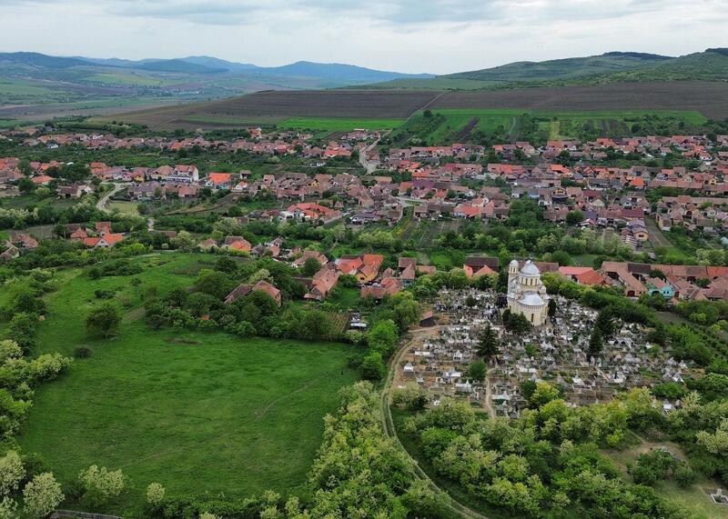 gmina Cut, widok z lotu ptaka