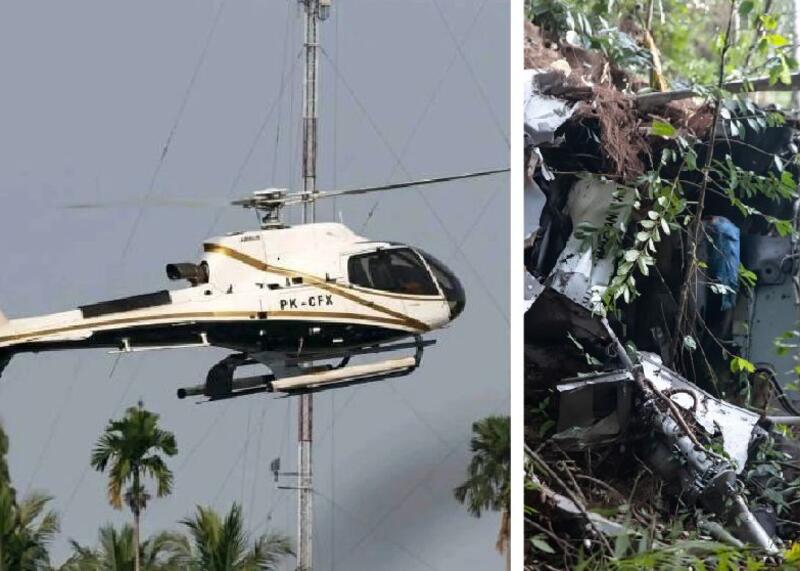 katastrofa śmigłowca w Indonezji