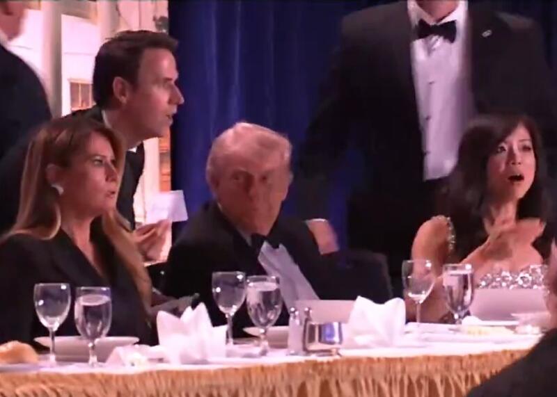 Donald Trump z Pierwszą Damą USA na kolacji