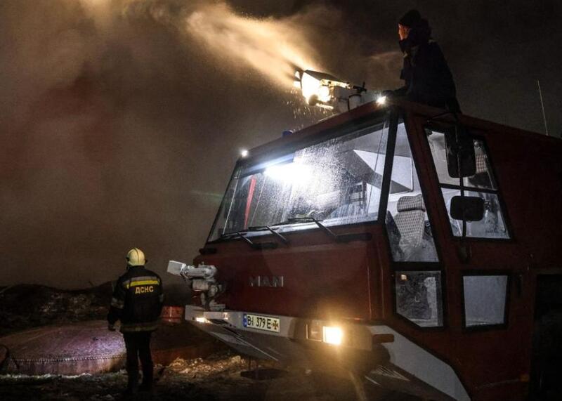 ukraińska straż pożarna w Kijowie