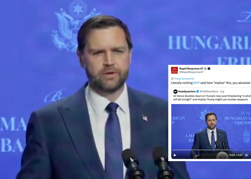 J.D. Vance w Budapeszcie