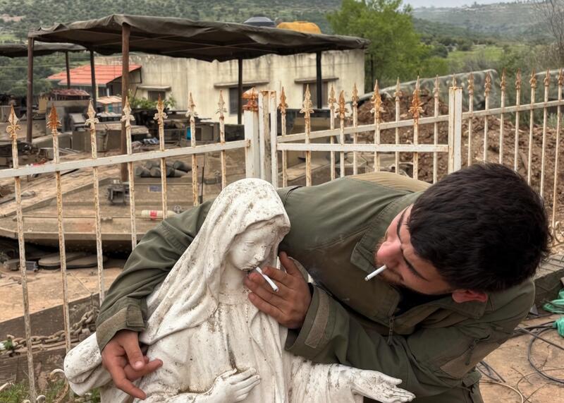 Izraelski żołnierz zbezcześcił figurę Maryi