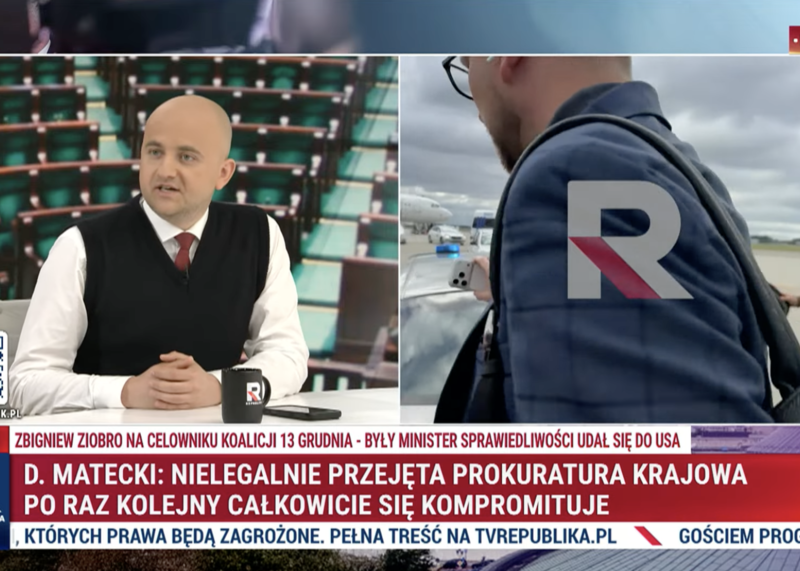 Matecki ostro w Republice ws. Ziobry: „Państwo polskie się ośmiesza”