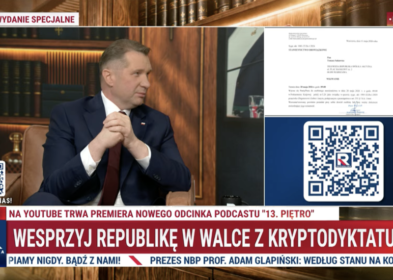 Sakiewicz i Czarnek komentują atak władzy na Republikę