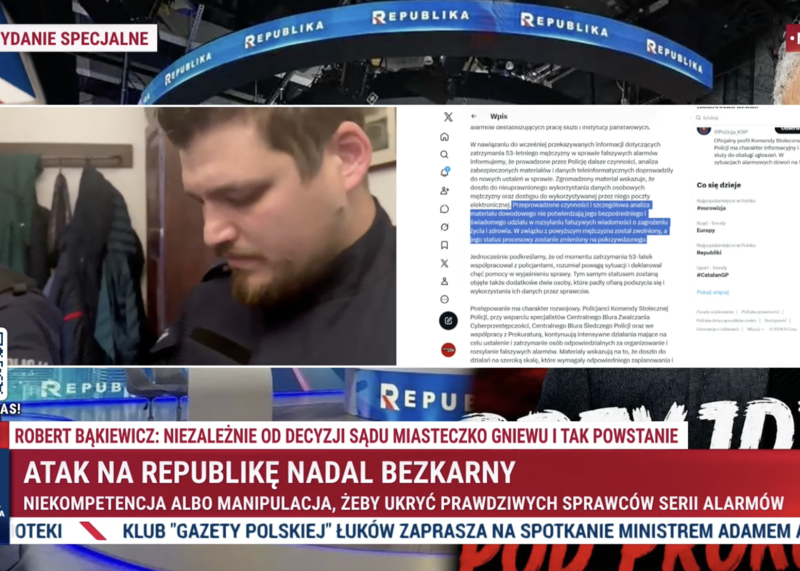 Sakiewicz po komunikacie Policji ws. wtargnięcia do jego domu: "W tej chwili trwa zacieranie śladów"