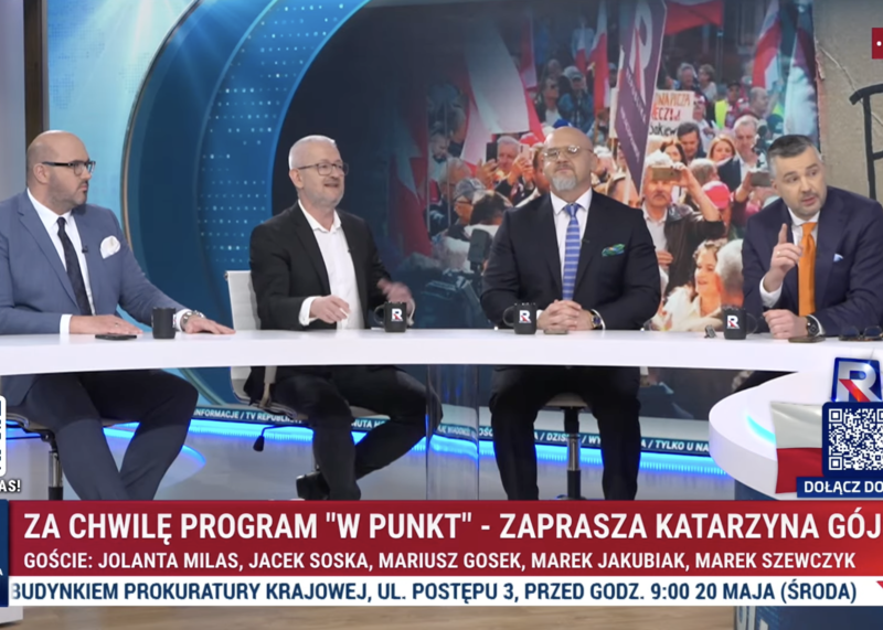 Goście Holeckiej alarmują o nękaniu dziennikarzy
