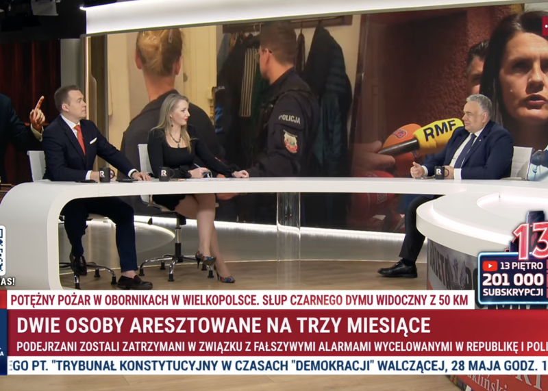 Tomasz Sakiewicz w Republice