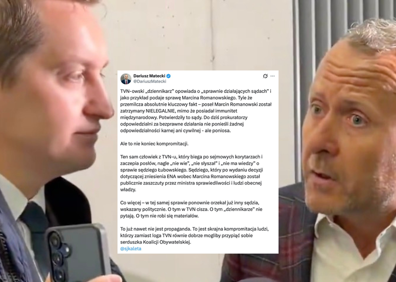 Matecki ostro o mediach ws. Romanowskiego