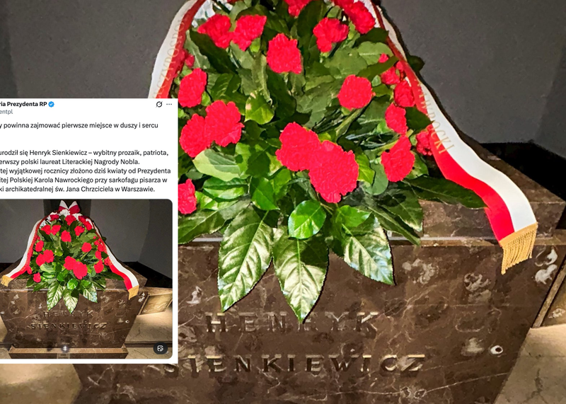 Karol Nawrocki uczcił rocznicę urodzin Henryka Sienkiewicza