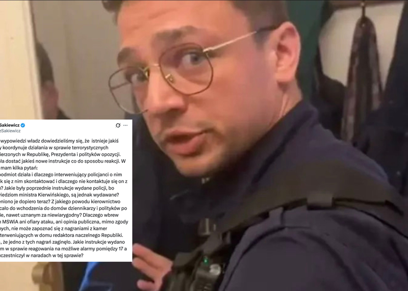 Redaktor naczelny Republiki Tomasz Sakiewicz pyta o działania służb po serii alarmów