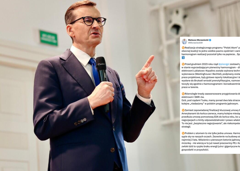 Morawiecki alarmuje ws. atomu. „Mamy ponad dwa lata stracone”