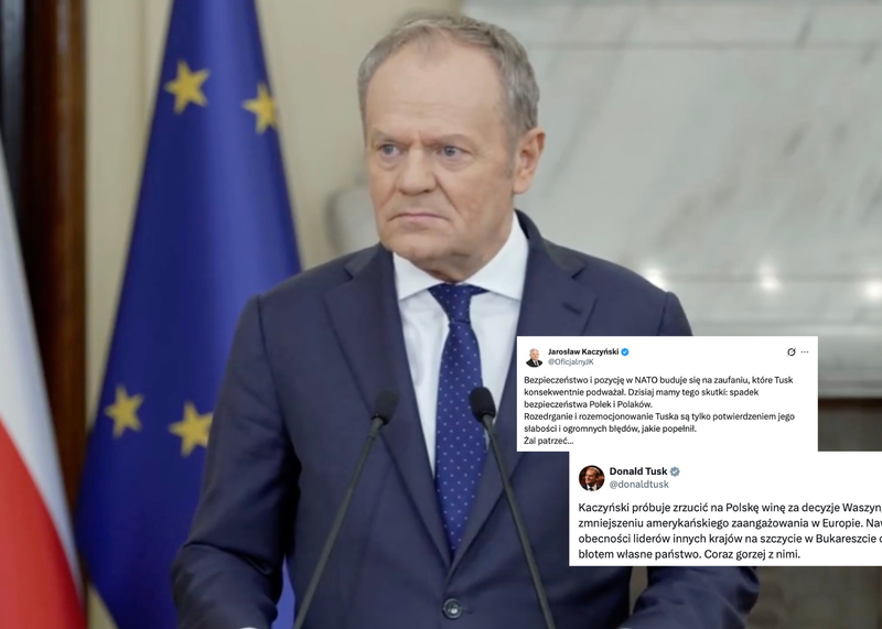 Tusk uderza w prawicę. Kaczyński odpowiada: „Żal patrzeć…”