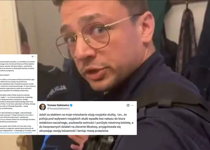 Sakiewicz i Rachoń odpowiadają policji ws. ataków na Republikę