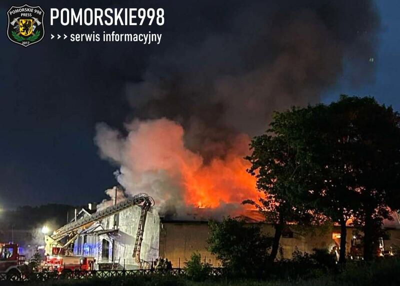 pożar w Starogardzie Gdańskim