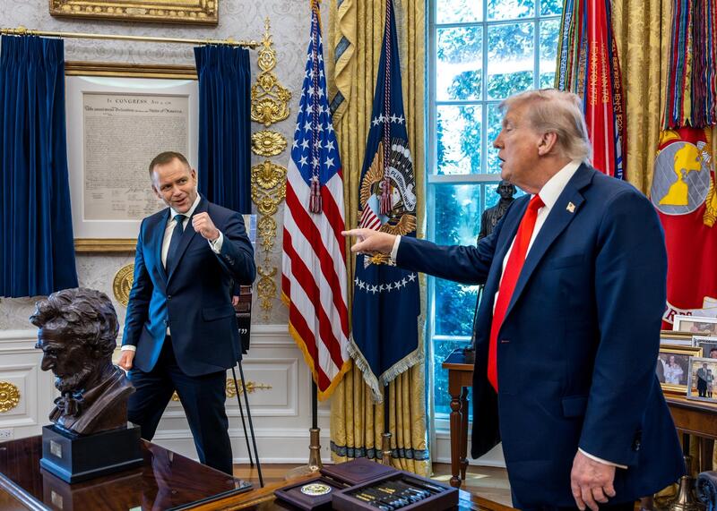 Karol Nawrocki i Donald Trump